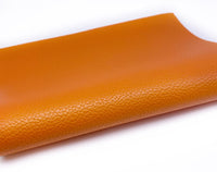 Orange Litchi Faux Leather