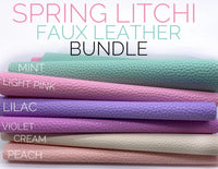 Spring Litchi Faux Leather Bundle