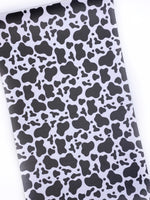 Cow Pattern -  Printed Litchi Faux Leather