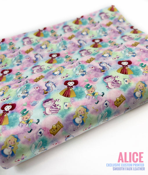Alice - Exclusive Custom Printed Smooth Faux Leather
