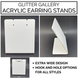Acrylic Earring Display Stands - White