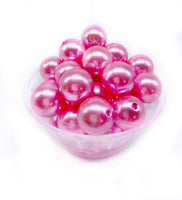 20mm Chunky / Bubblegum Beads - PEARL