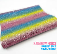 Rainbow Frost Luxe Felt Backed Chunky Glitter