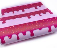 Ice Cream Drip - Custom GG Print Smooth Faux Leather