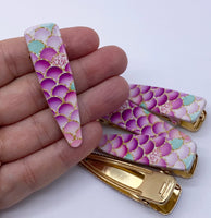 50% OFF! Were $5.20/ now $2.60 - Exclusive Custom Printed Acrylic Top Deluxe Alligator Clips
