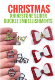 50% OFF! - Red & Green Square Rhinestone Slider Buckles