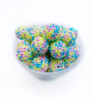 20mm Chunky / Bubblegum Beads - RHINESTONE