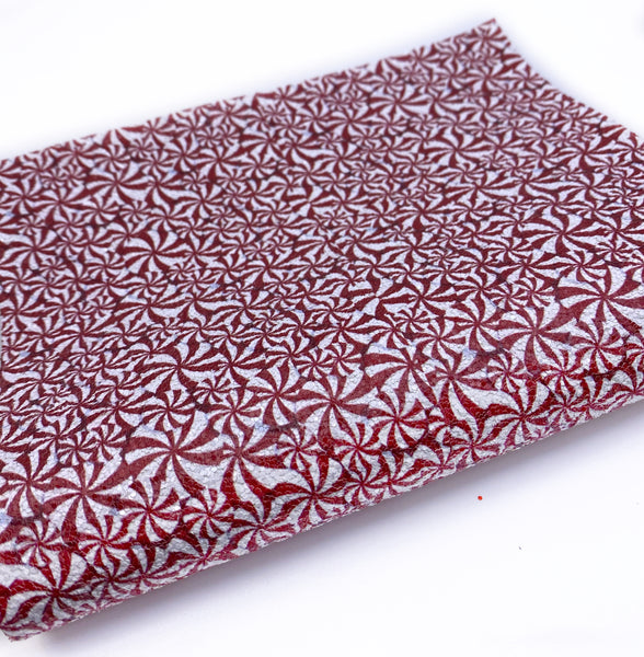 Peppermint Swirl Pattern -  Chunky Glitter