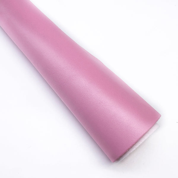 Pink Smooth Faux Leather Roll