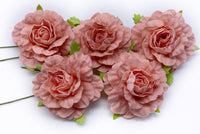 Mulberry Paper Ruffles Roses Large - 5cm