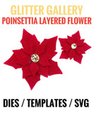 Poinsettia Layered Flower - DIGITAL DOWNLOAD (SVG)