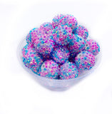 20mm Chunky / Bubblegum Beads - RHINESTONE