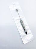 Beadable Pens - Printed / Patterned Designs 2pcs with bags
