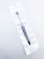 Beadable Pens - Printed / Patterned Designs 2pcs with bags